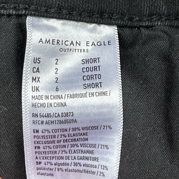AMERICAN eagle hi-Rise next level stretch black jegging size 2 SHORT - Picture 7 of 16
